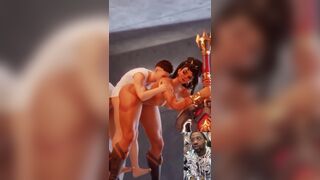 Cute Demon Waifu Backing Her Ass up on a Thirsty Gooner Cock