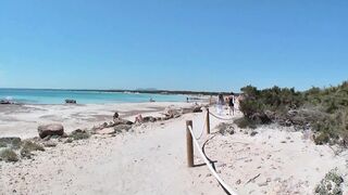 Busty blonde gets anal fuck outdoor