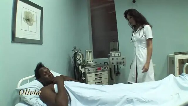 The Fucking Doctor cums in white chick's mouth