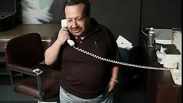 Sluttish girl gets pounded by a fat midget in white nylon stockings