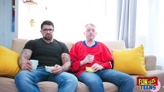 FunSize Teens - A Petite Teen is Fucked in the Ass and DP by Two Dudes