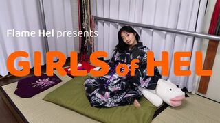 Pretty kimono girl gets her ass fucked hard