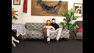 Wonderful Busty Masked MILF with Perfect Body Ass Fucked and Cummed in Mouth by Huge Amateur Cock