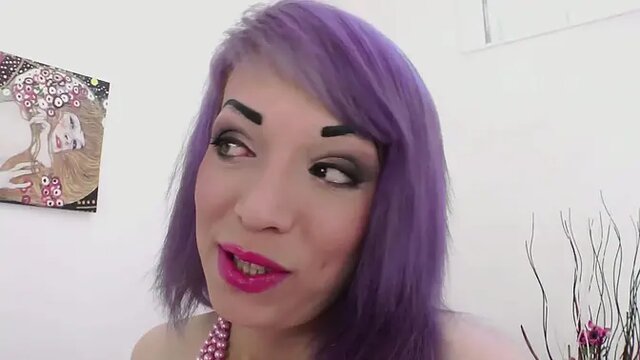 A Young Russian Rebel with Lilac Hair Gets Her Ass Fucked Hard by Omar Galanti