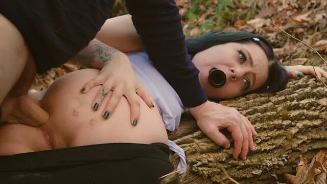 Submissive cutie gets repeated assfucking while mountain climbing, with piss and sweaty ass eating for fuel