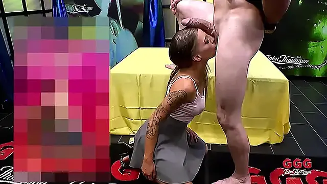 Silvias gets a wild gangbang drill at the Sperma Grand Prix 