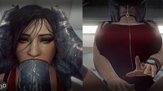 Dirty Whore Takes Massive Cock🌭 Down her Gaping Asshole, Swallows Load
