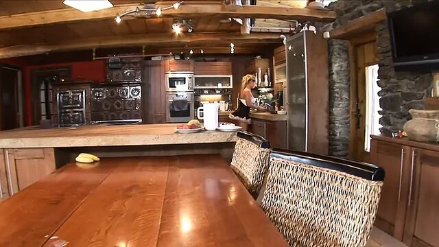 Blond milf gets huge cock in her ass and pussy