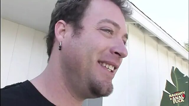 Brunette deepthroats two firm cocks, becomes moist for anal/DP