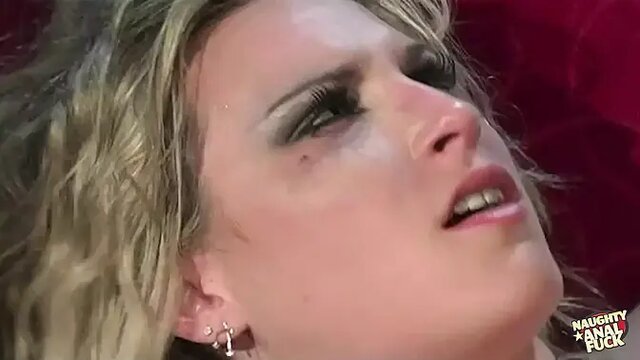 Blonde devours cock before taking every inch in her ass