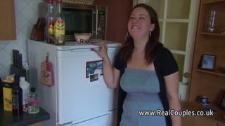 Hubby's brutal backend bulldozing of his curvy cutie's crack