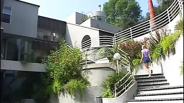 Young blonde gets double-stuffed and pounded hard