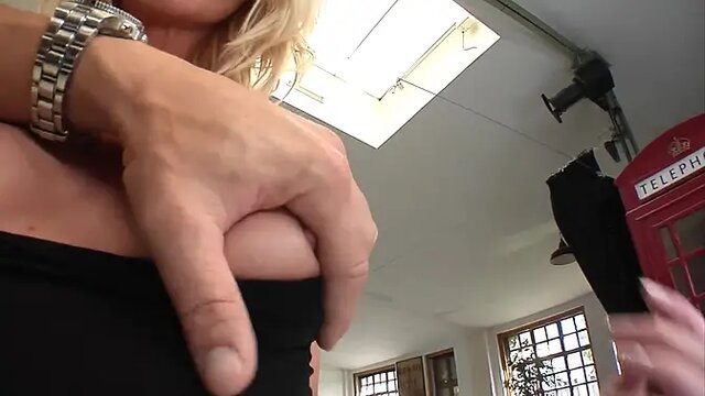 Euro MILF Judith gets her ass fucked and swallows cum